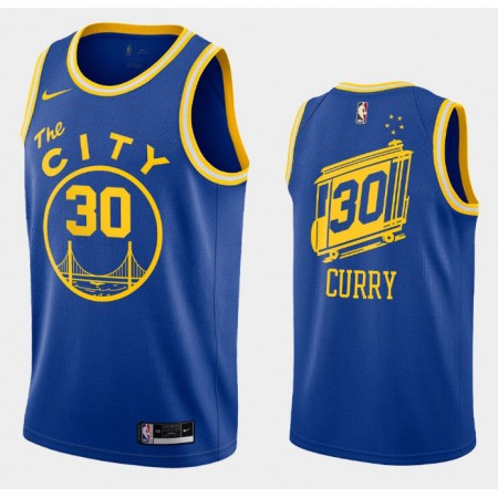 Maglia Golden State Warriors Stephen Curry 30 2020-21 Nike Hardwood Classics Swingman - Uomo